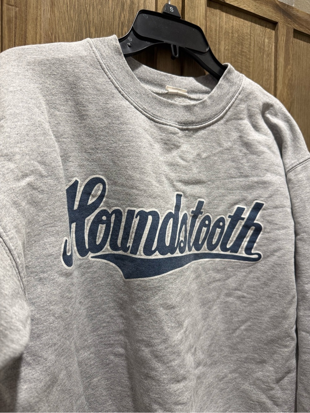 Gray "Houndstooth" Crewneck Sweatshirt - Picture 2 of 4